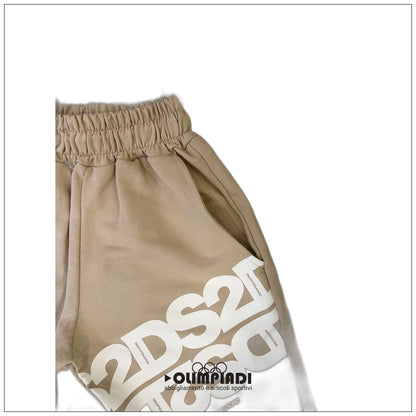 Bermuda Junior DS2 Grigio Sabbia in French Terry - SS26K81