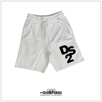 Bermuda Uomo DS2 Bianchi in French Terry - SS26230