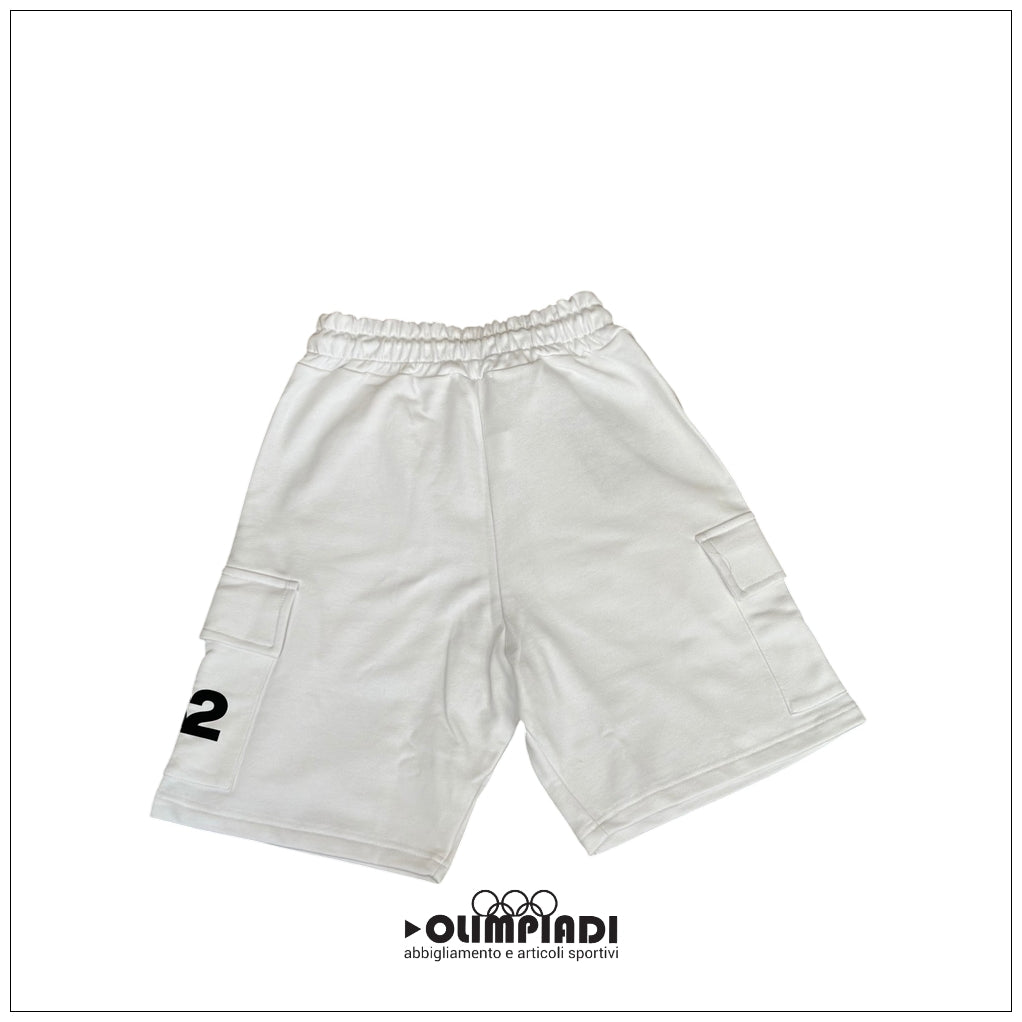 Bermuda Cargo Uomo DS2 Bianchi in French Terry - SS26268