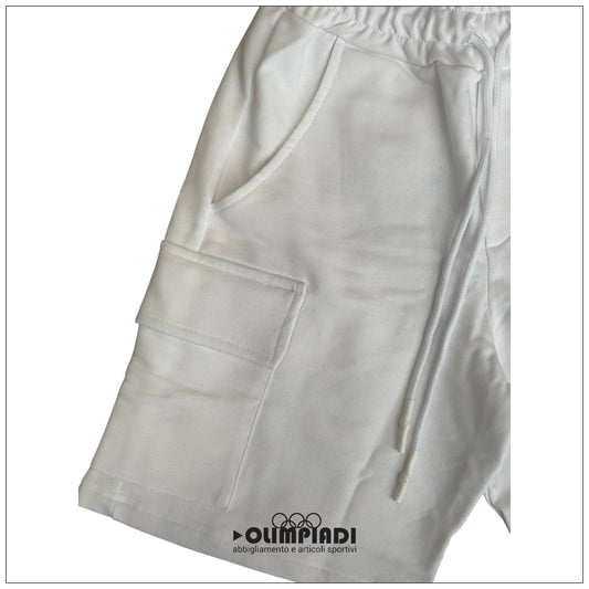 Bermuda Cargo Uomo DS2 Bianchi in French Terry - SS26268