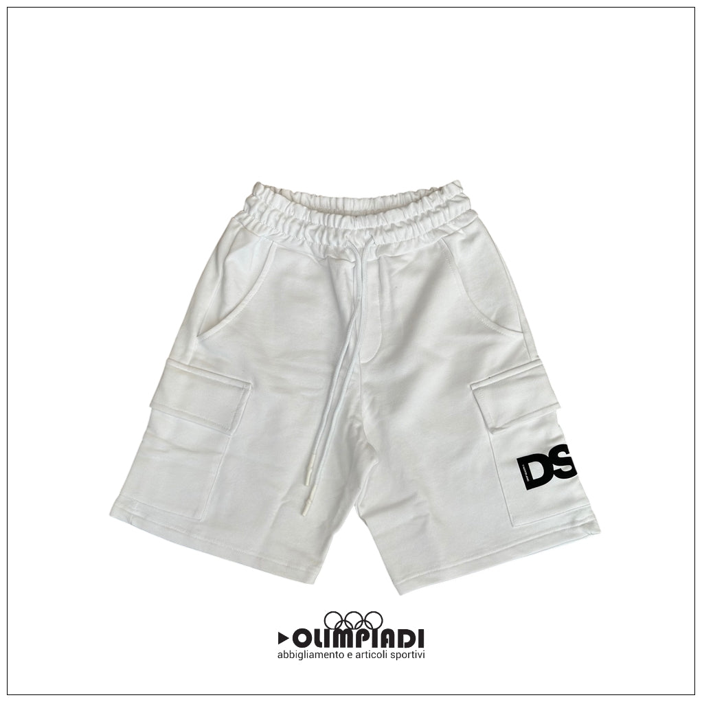 Bermuda Cargo Uomo DS2 Bianchi in French Terry - SS26268