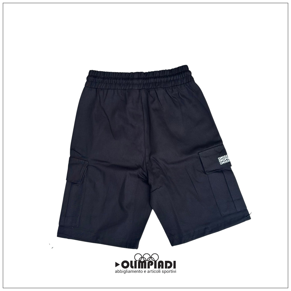 Bermuda Cargo Uomo DS2 Neri in Cotone - SS26218