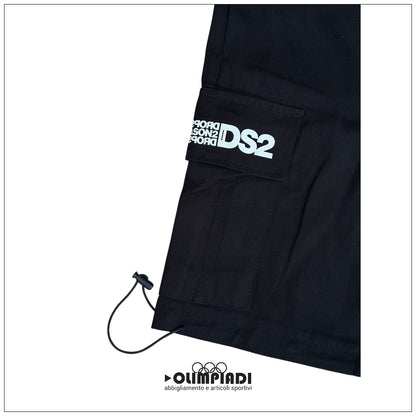 Bermuda Cargo Uomo DS2 Neri in Cotone - SS26218