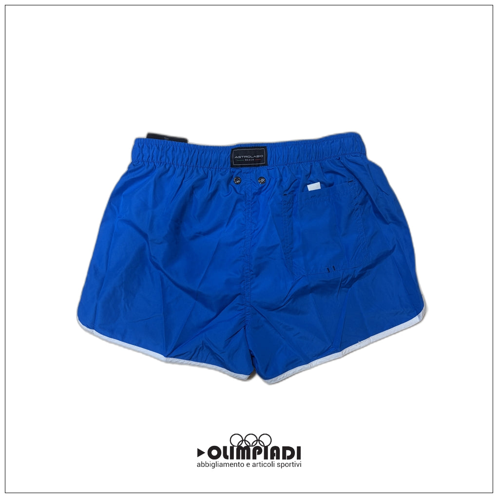 Boxer Mare Uomo Astrolabio Blu royal con Profili Bianchi - M77G-U9X