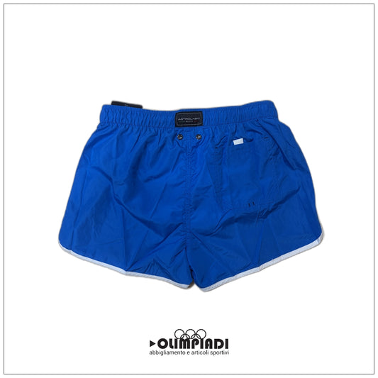 Boxer Mare Uomo Astrolabio Blu royal con Profili Bianchi - M77G-U9X