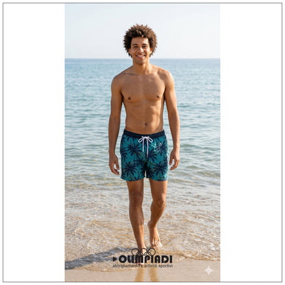Costume da Bagno Uomo Astrolabio Fantasia Palme - M99H-679