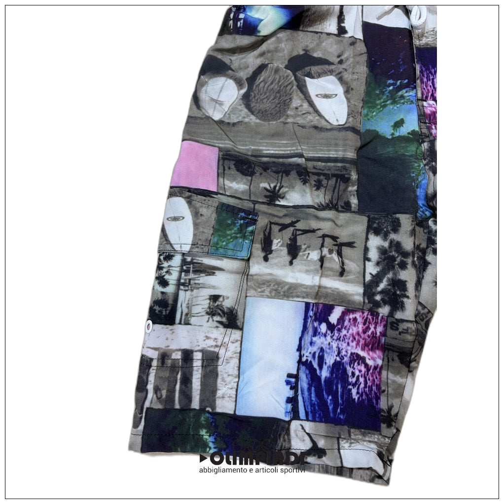 Boxer Mare Uomo Astrolabio Boardshort Stampa Surf - M59E-664