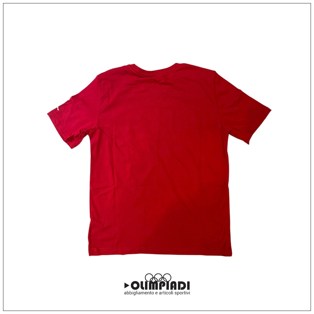 T-shirt Jordan Junior Practice Flight Rossa in Cotone - 95A088-R78