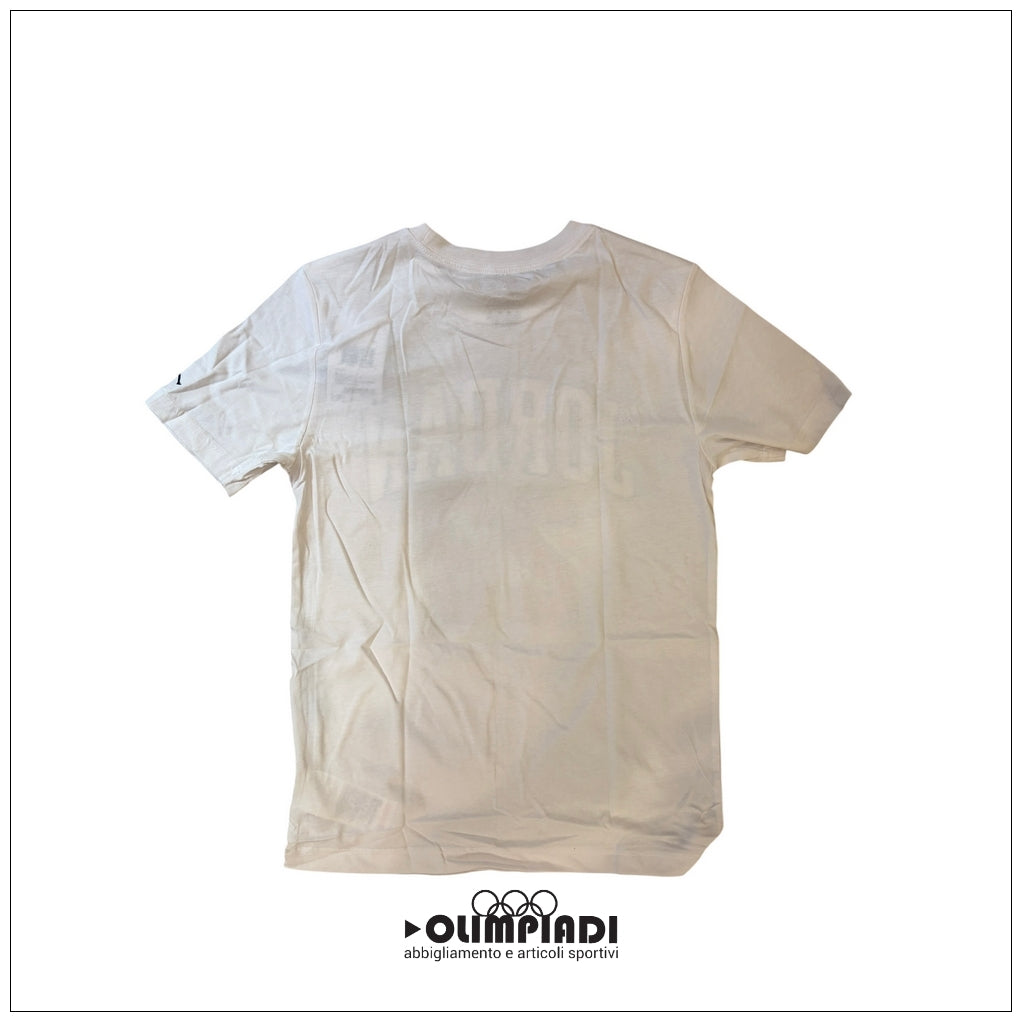 T-shirt Jordan Junior Practice Flight Bianca in Cotone - 95A088-001