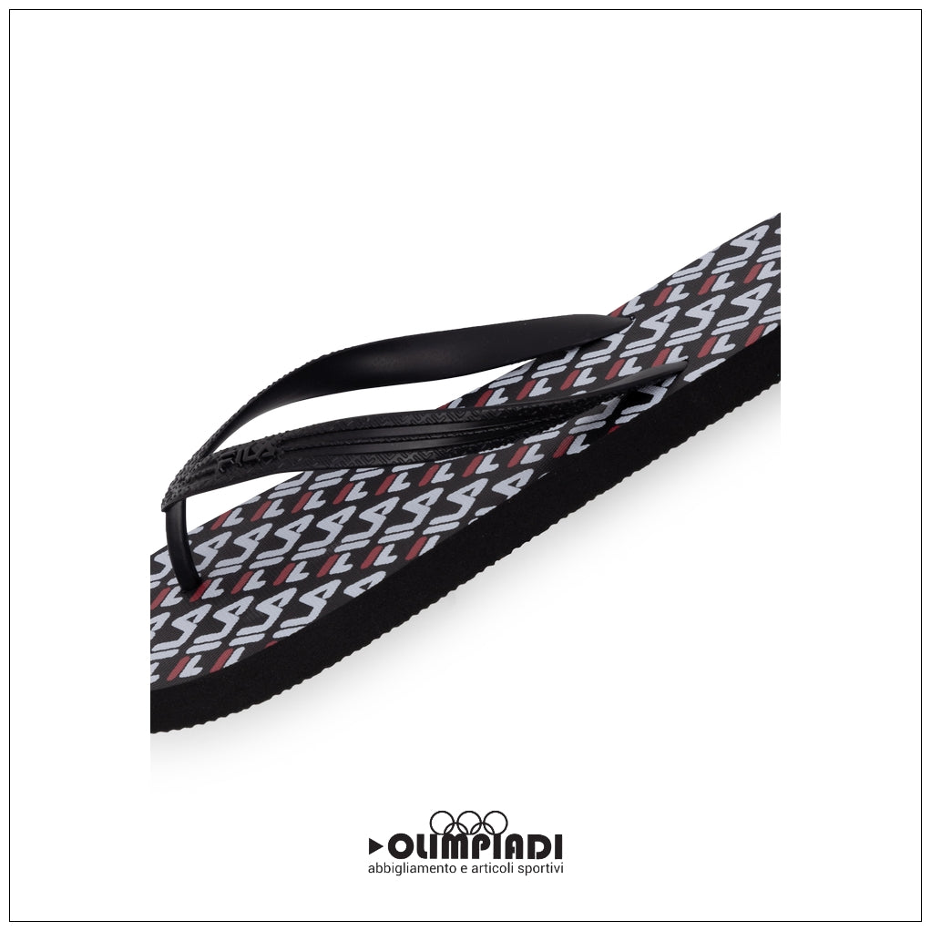 Infradito Fila Troy Logo Nere All-Over - FFM0029-83168