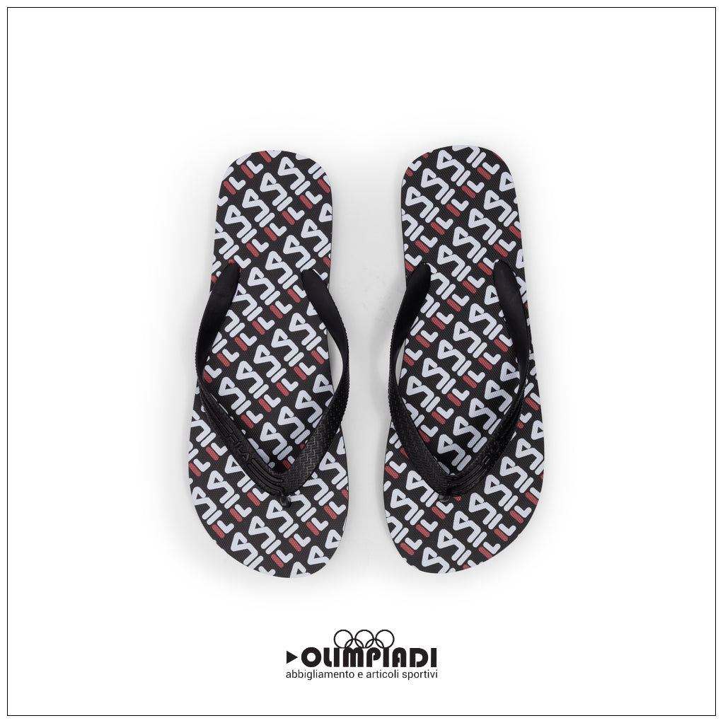 Infradito Fila Troy Logo Nere All-Over - FFM0029-83168