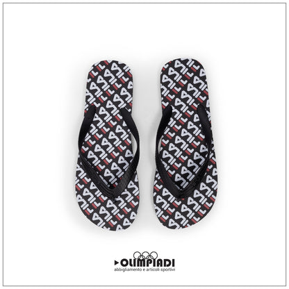 Infradito Fila Troy Logo Nere All-Over - FFM0029-83168