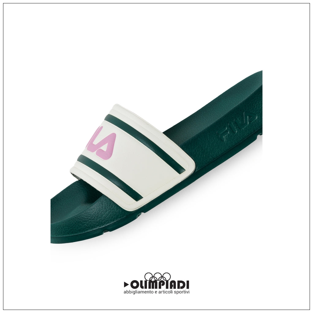 Ciabatte Bambino Fila Morro Bay Slipper Jr Verdi - 1010934-63209