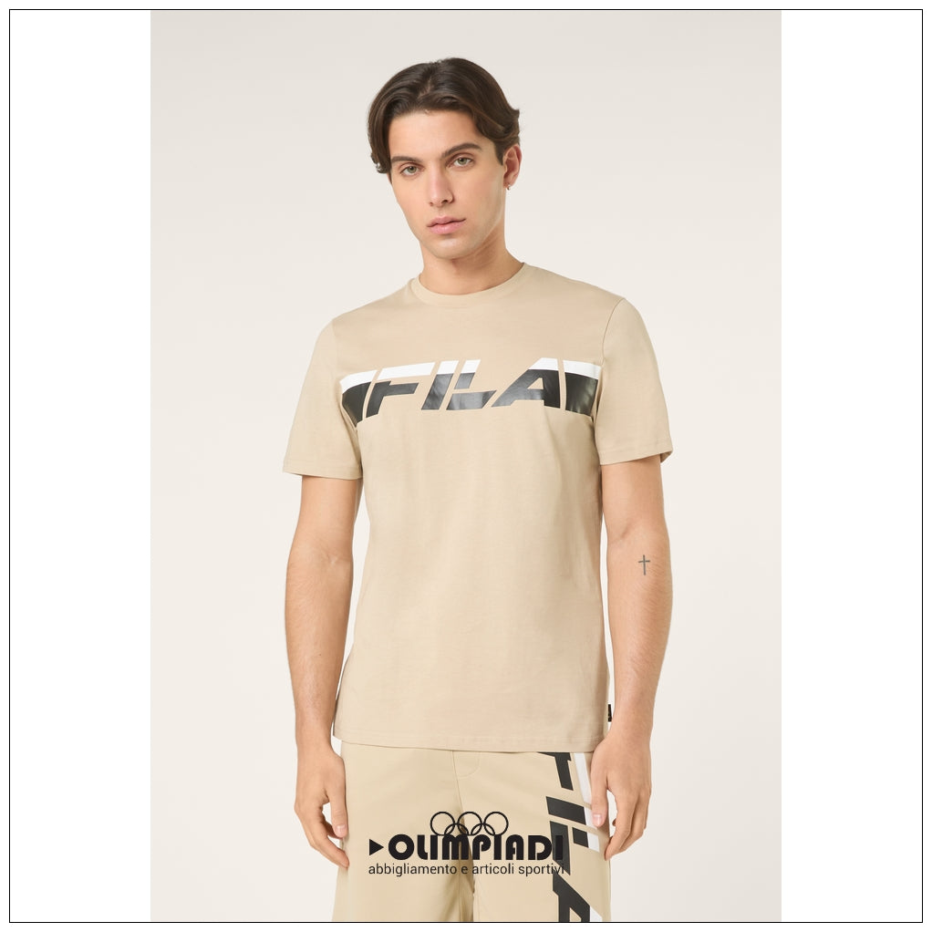 T-shirt Uomo Fila Valiversi Beige Sabbia - FAM1226-70081