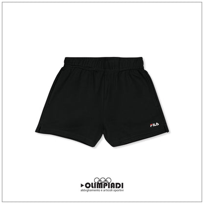 Shorts Donna Fila Lusciano a Vita Alta Neri - FAW1057-80010