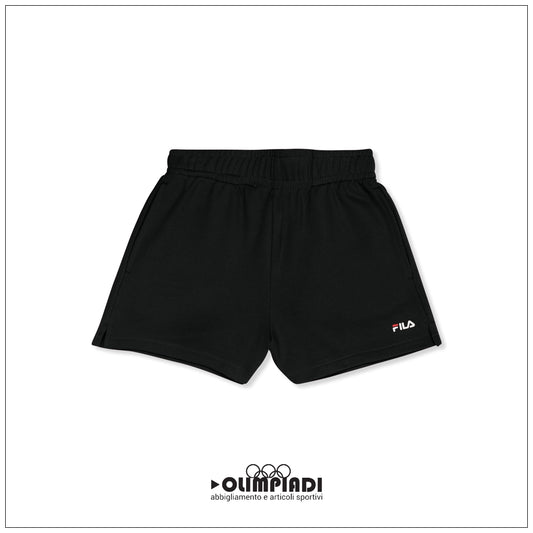 Shorts Donna Fila Lusciano a Vita Alta Neri - FAW1057-80010