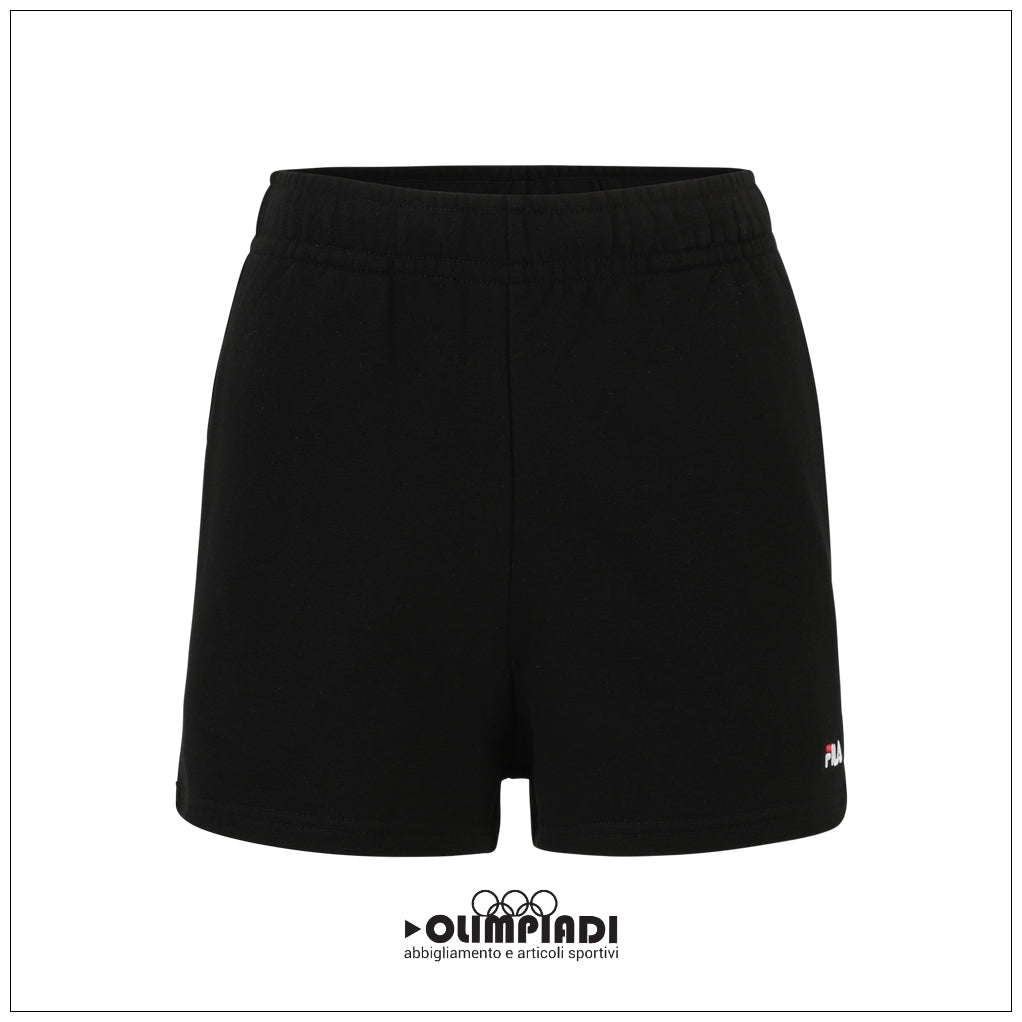 Shorts Donna Fila Lusciano a Vita Alta Neri - FAW1057-80010