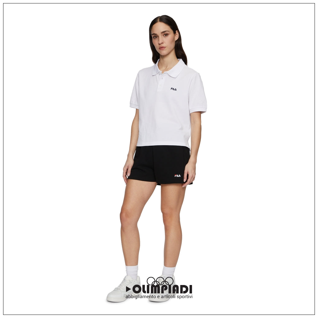 Shorts Donna Fila Lusciano a Vita Alta Neri - FAW1057-80010