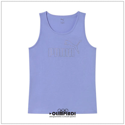 Canotta Donna Puma ESS Logo Rhinestone Lillà - 693864-60