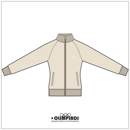 Giacca Tuta Donna Puma ESS Slim Track Jacket Beige - 634323-87