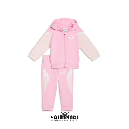Tuta Neonata Puma ESS Block Hooded Set Rosa - 693288-75