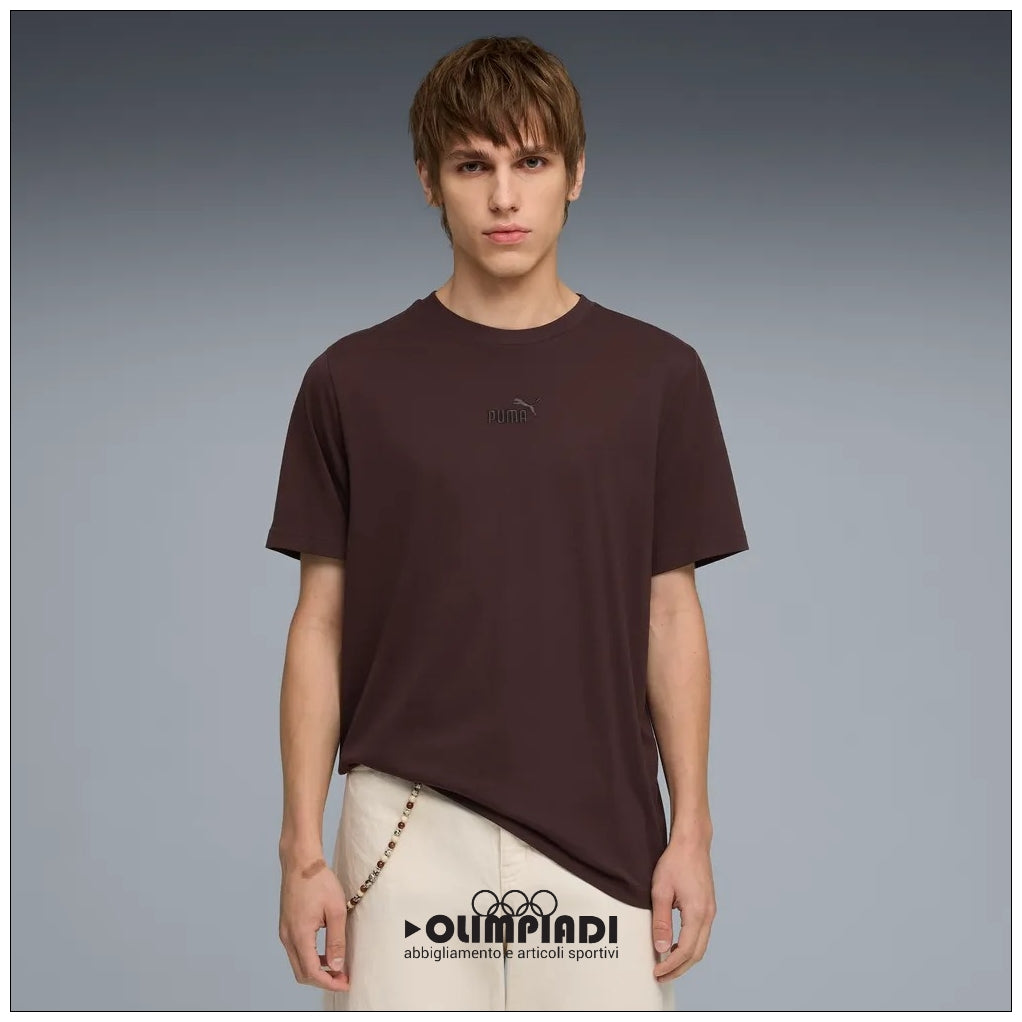 T-shirt Uomo Puma ESS No.1 Logo Marrone Scuro - 692912-31