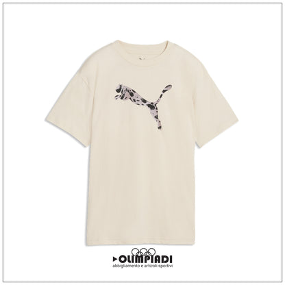 T-shirt Ragazza Puma ESS Graphic Animal Relaxed Beige - 692491-87