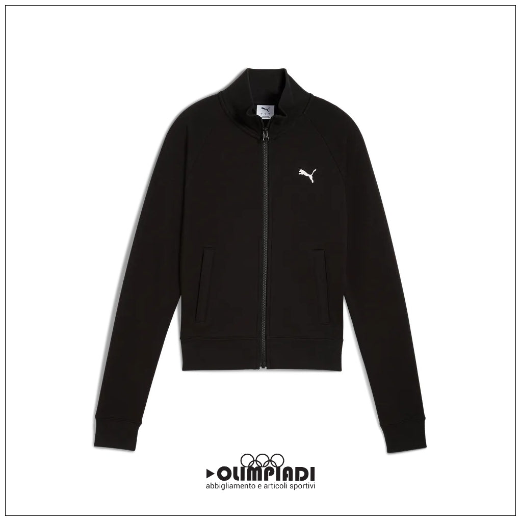 Giacca Tuta Donna Puma ESS Slim Track Jacket Nera - 634323-01