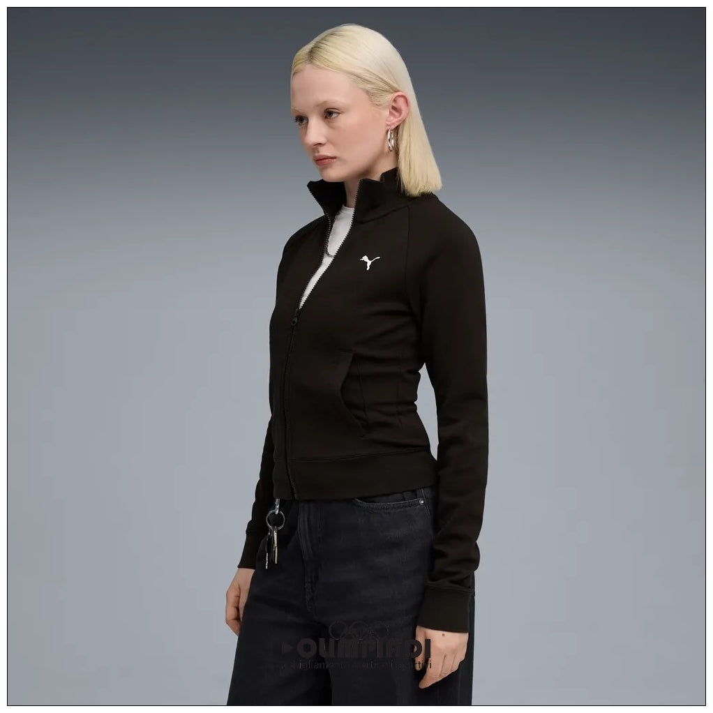 Giacca Tuta Donna Puma ESS Slim Track Jacket Nera - 634323-01