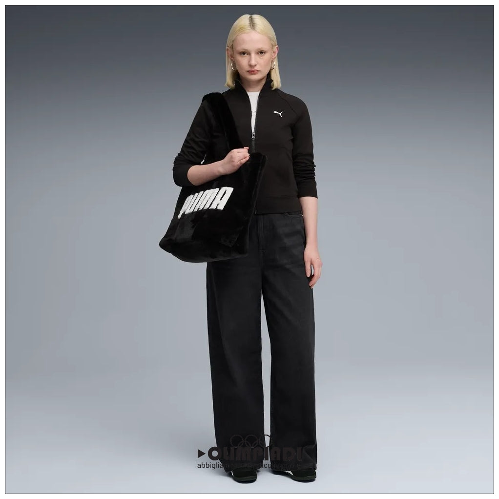 Giacca Tuta Donna Puma ESS Slim Track Jacket Nera - 634323-01