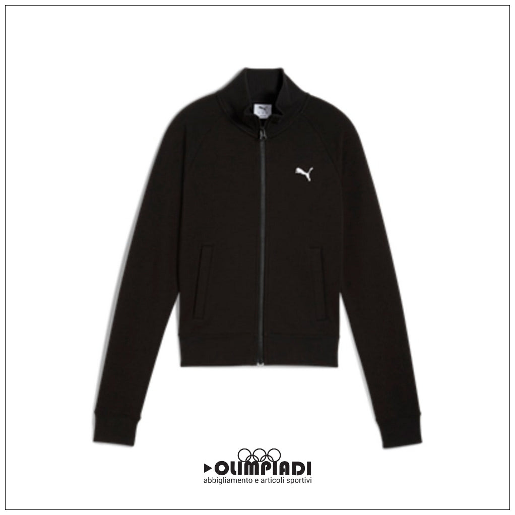 Giacca Tuta Donna Puma ESS Slim Track Jacket Nera - 634323-01