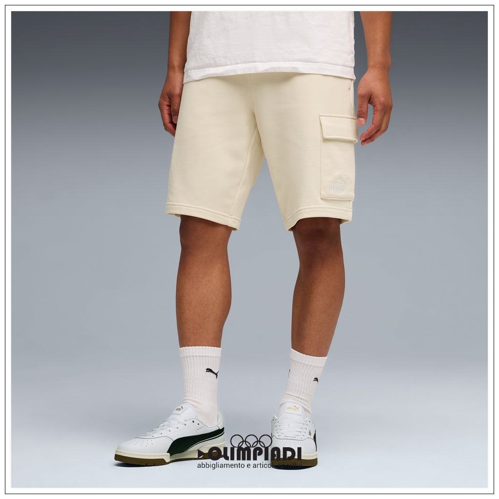 Shorts Cargo Uomo Puma ESS No.1 Logo Beige - 682662-87