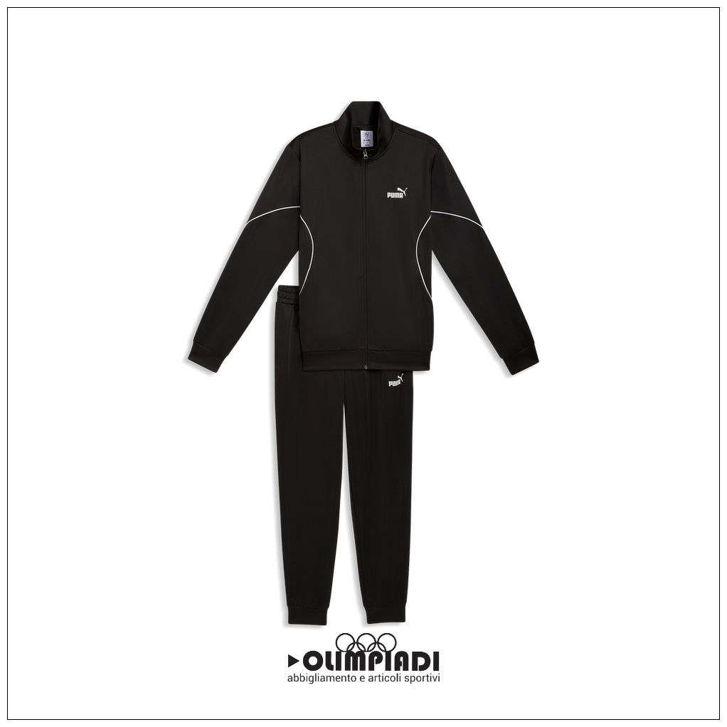 Tuta Completa Uomo Puma Poly Piping Suit Nera - 691765-01