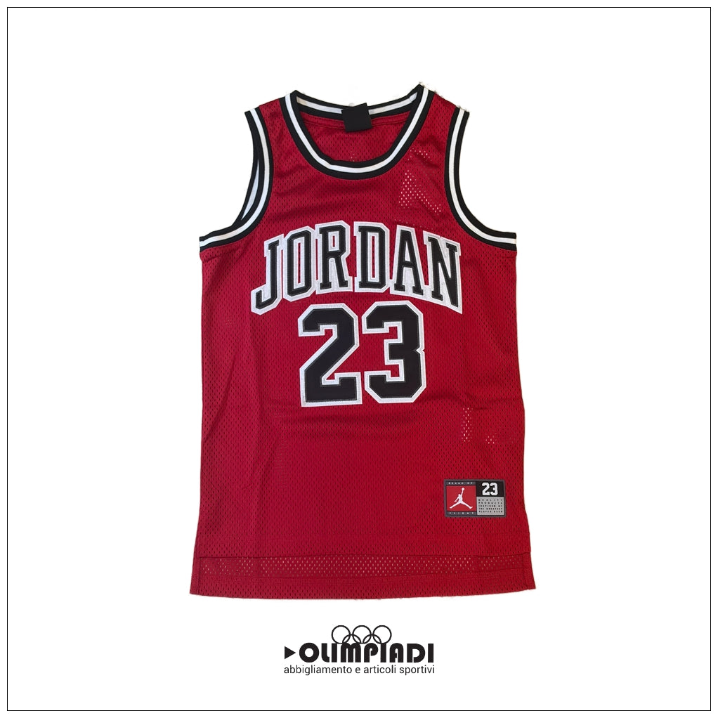 Canotta Basket Ragazzo Jordan 23 Mesh Rossa - 95A773-R78