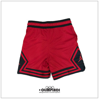 Shorts Basket Ragazzo Jordan Dri-FIT Sport Diamond Rossi - 95D313-R78