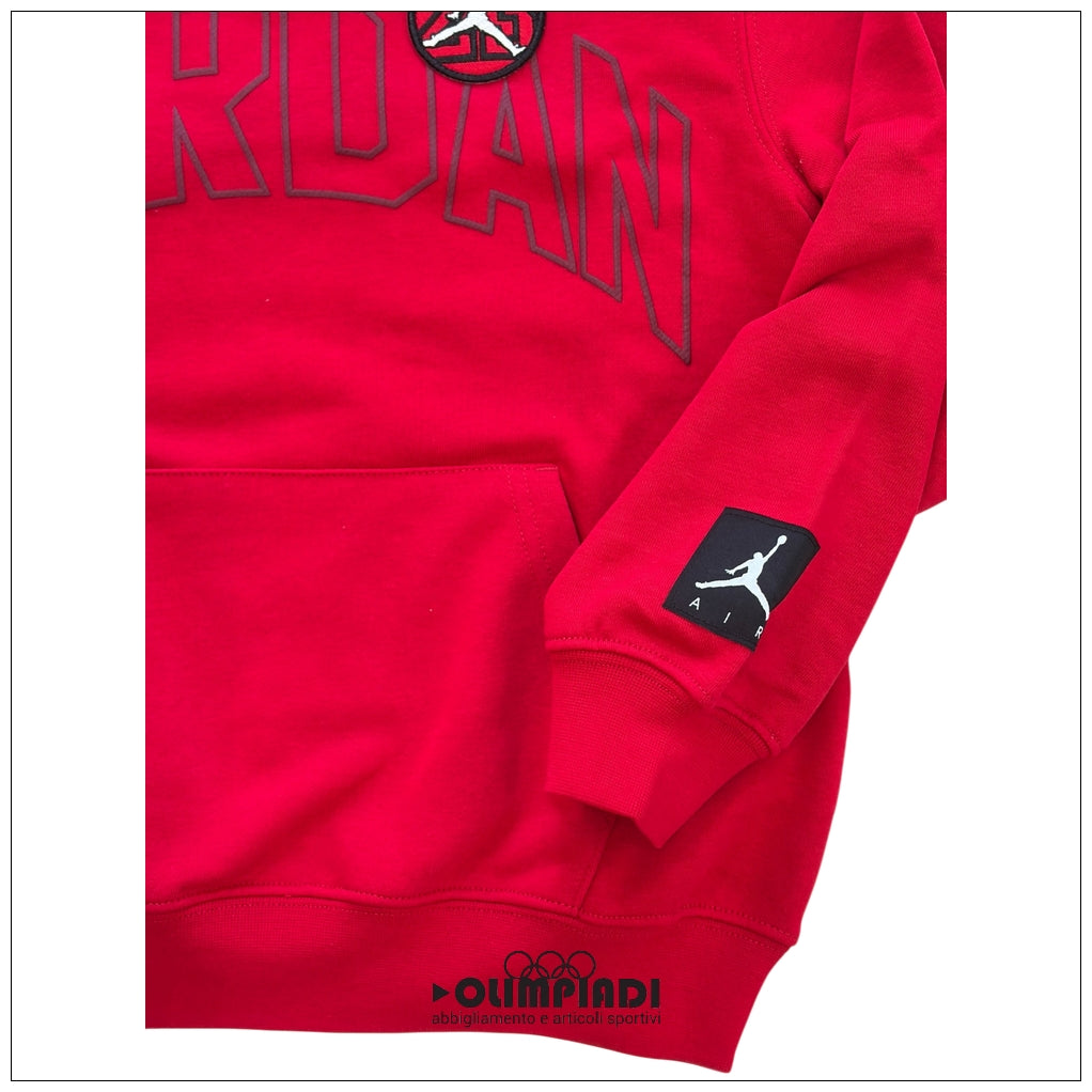 Felpa con Cappuccio Ragazzo Jordan MJ Dynasty Rossa - 95F569-R78