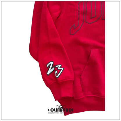 Felpa con Cappuccio Ragazzo Jordan MJ Dynasty Rossa - 95F569-R78
