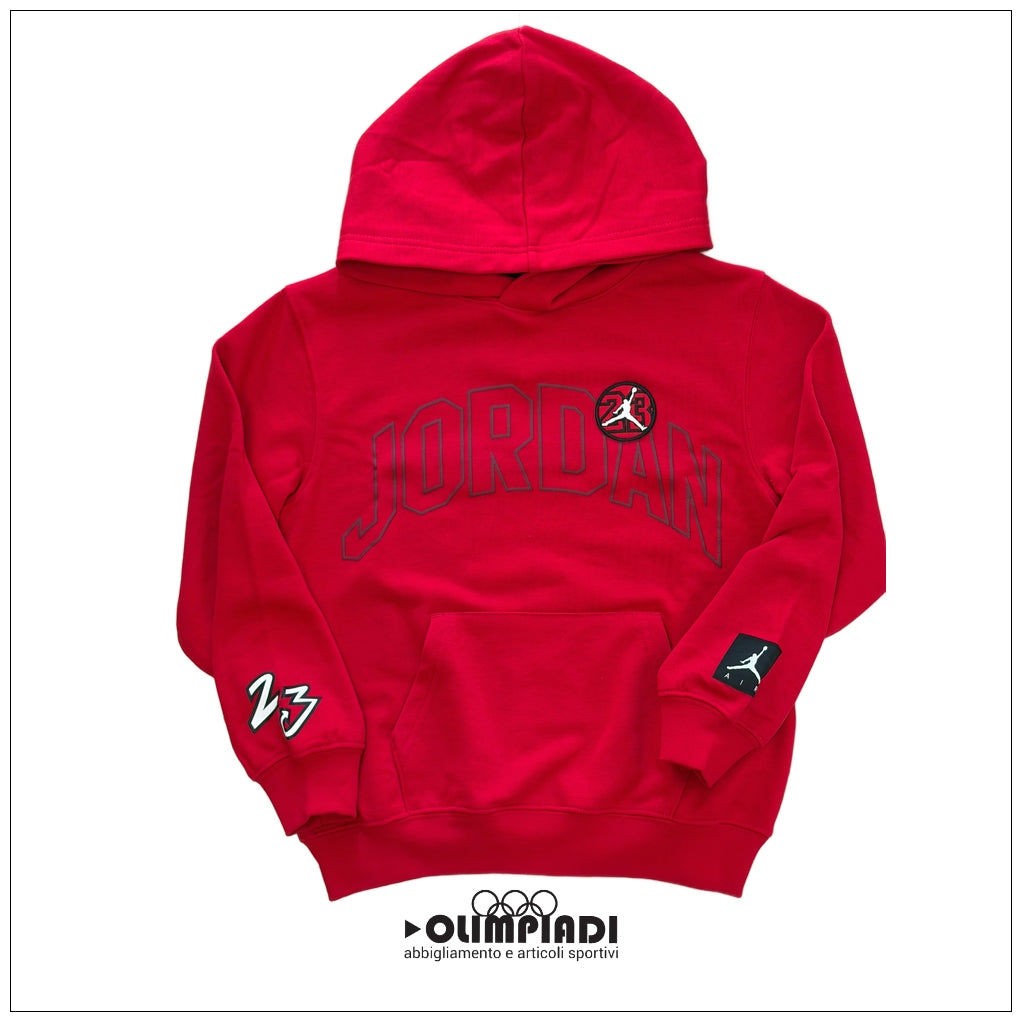 Felpa con Cappuccio Ragazzo Jordan MJ Dynasty Rossa - 95F569-R78