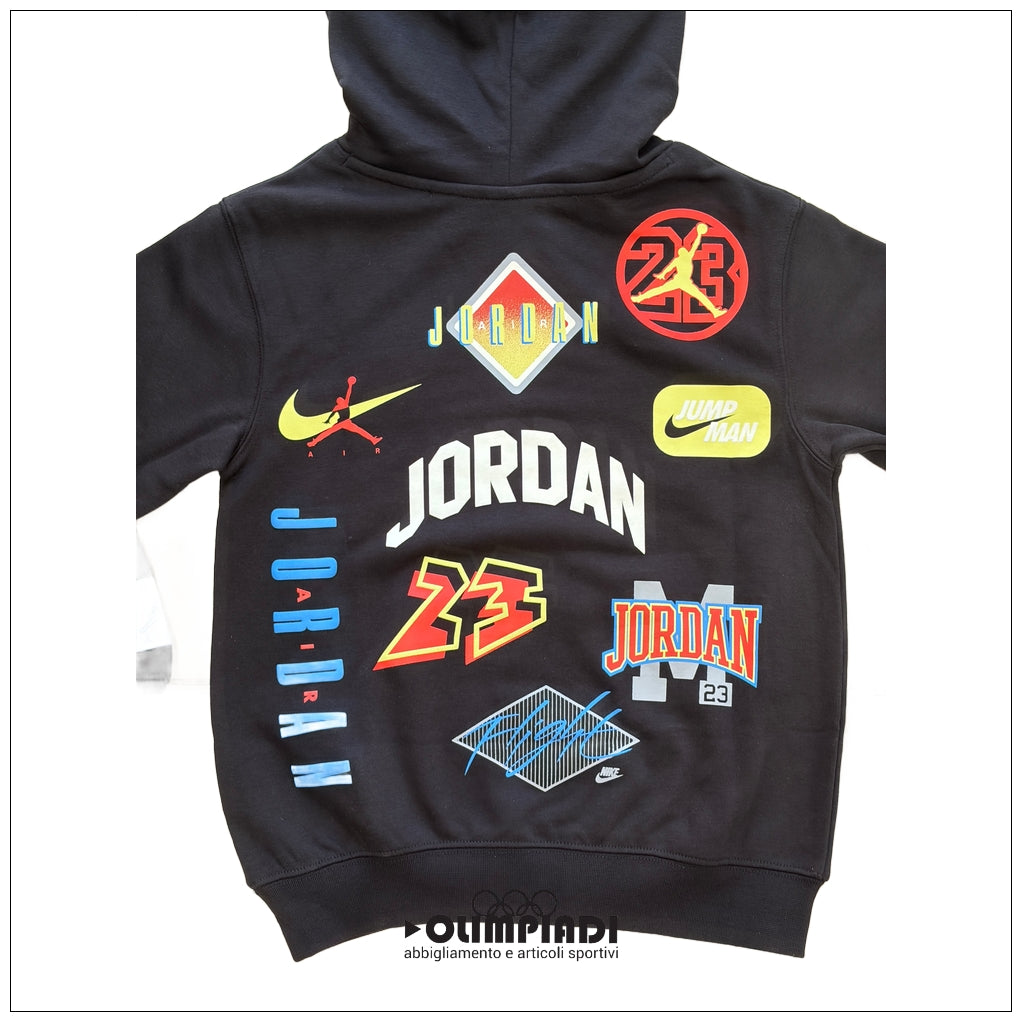 Felpa con Cappuccio Ragazzo Jordan MJ Dynasty Nera - 95F569-023