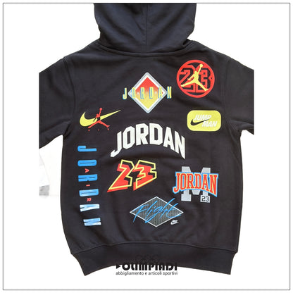 Felpa con Cappuccio Ragazzo Jordan MJ Dynasty Nera - 95F569-023