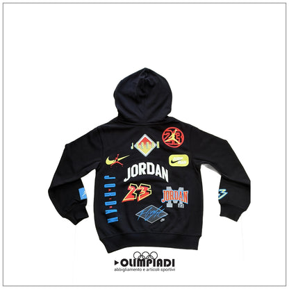 Felpa con Cappuccio Ragazzo Jordan MJ Dynasty Nera - 95F569-023