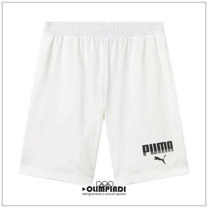 Shorts Uomo Puma ESS Graphic Jersey Bianchi - 694943-02