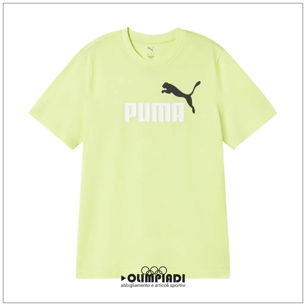 T-shirt Uomo Puma ESS 2 Color Logo Verde Chiaro - 684708-76