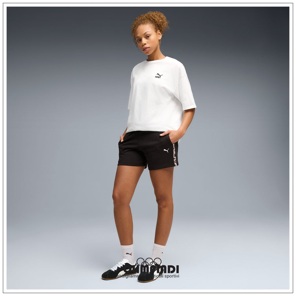 Shorts Donna Puma ESS Graphic Animal Neri - 693844-01