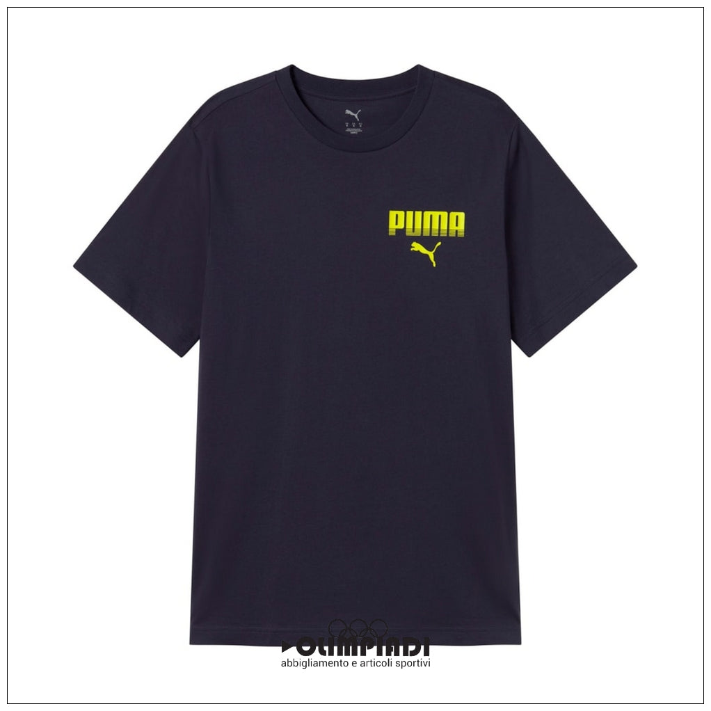T-shirt Uomo Puma ESS Small Graphic Blu Navy - 694935-16