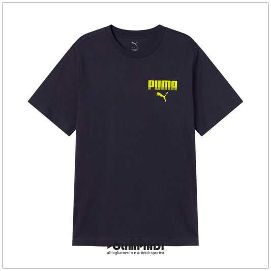T-shirt Uomo Puma ESS Small Graphic Blu Navy - 694935-16