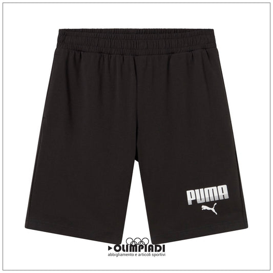Shorts Uomo Puma ESS Graphic Jersey Neri - 694943-01