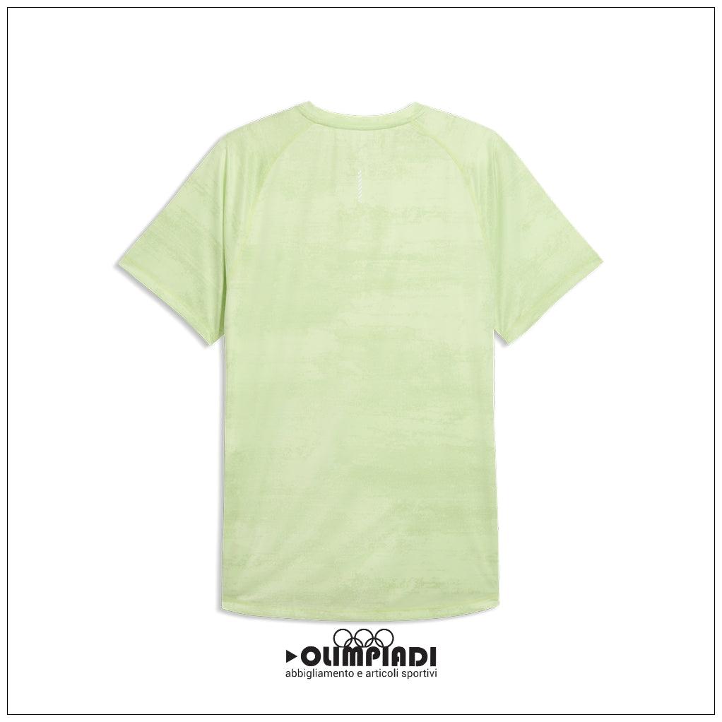 T-shirt Running Uomo Puma Velocity AOP Verde Chiaro - 528415-38