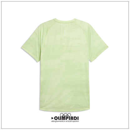 T-shirt Running Uomo Puma Velocity AOP Verde Chiaro - 528415-38