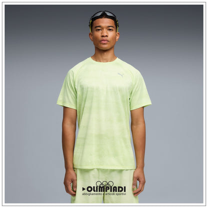 T-shirt Running Uomo Puma Velocity AOP Verde Chiaro - 528415-38